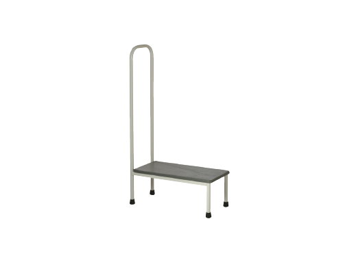 FORTRESS SINGLE STEP-UP STOOL WITH HANDRAIL