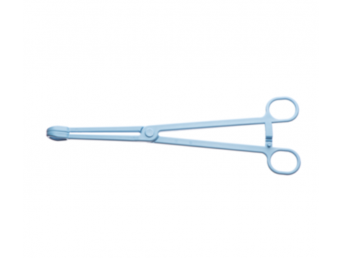 ST RAMPLEY FORCEPS / PLASTIC / 24CM / BLUE / EACH