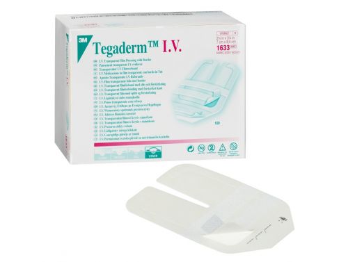 TEGADERM IV TRANSPARENT FILM DRESSING WITH BORDER / 7 X 8.5CM / BOX OF 100