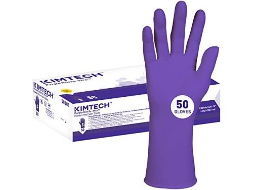 PURPLE NITRILE XTRA LENGTH EXAM GLOVE / SMALL / BOX OF 50