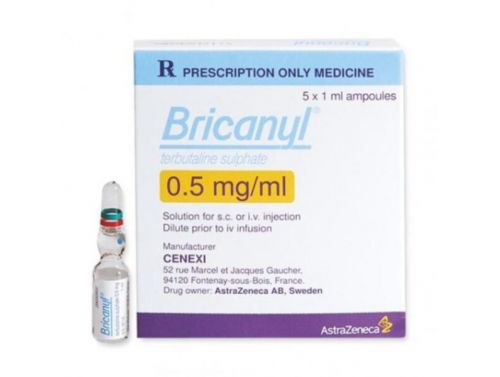 BRICANYL  INJECTION / 0.5MG | 1ML / BOX OF 5