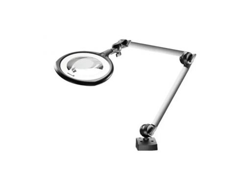 MAGNIFIER LAMP - WALDMANN "TEVISIO" - LED - 2X MAGNIFICATION - W/ STAND