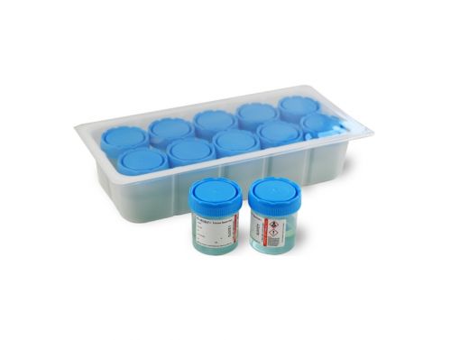 10% NEUTRAL BUFFERED FORMALIN JARS 70ML BLUE TINTED TRAY / BOX OF 100