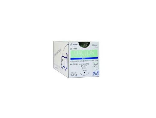 DACLON BLUE NYLON SUTURE / 3-0 30MM RC 75CM / BOX OF 12