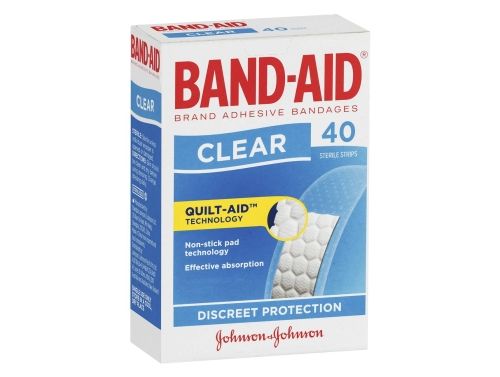 BAND AID CLEAR STRIP / BOX OF 40