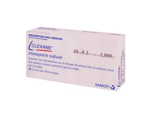 CLEXANE SYRINGE 20MG 0.2ML / BOX OF 10