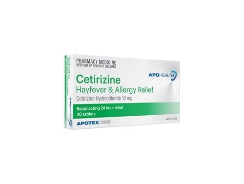 CETRIZINE 10MG 30'S APOTEX / BOX OF 30