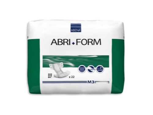 ABRI-FORM COMFORT M3 WHITE / UNISEX MEDIUM WAIST / 70CM X 110CM 2900ML / BOX OF 22