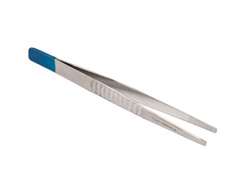 AMTECH DISSECTING FORCEPS / BLOCK BLUNT END / BLUE END / STERILE / 13CM