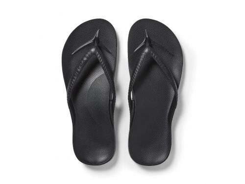 ARCHIES ARCH SUPPORT THONGS / BLACK