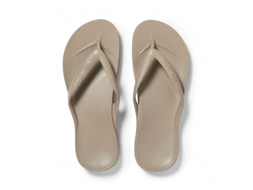 ARCHIES ARCH SUPPORT THONGS / TAUPE