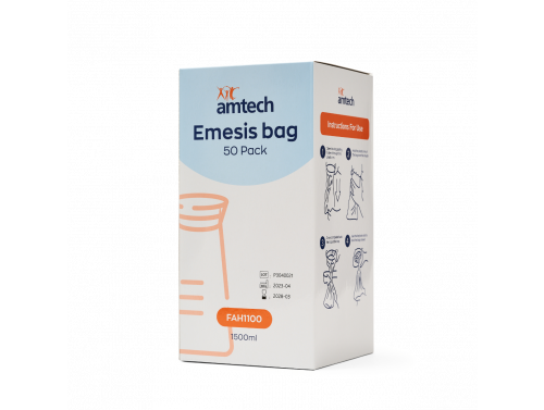 AMTECH VOMIT/EMESIS BAG 1500ML / PACK OF 50