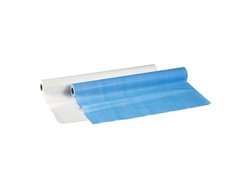 BEDSHEET ROLL / 72CM X 80M / WHITE / POLY-BACKING PERFORATED
