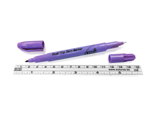 SMI SURGICAL SKIN MARKER PEN / STERILE DUAL TIP / INCLUDING RULER / INDIVIDUAL