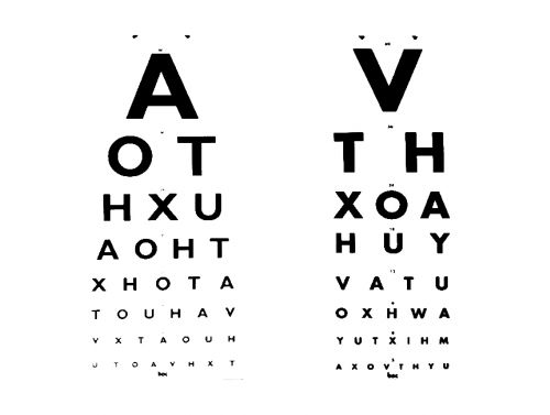 EYE CHART 6M 'AOT' UNIVERSAL / EACH