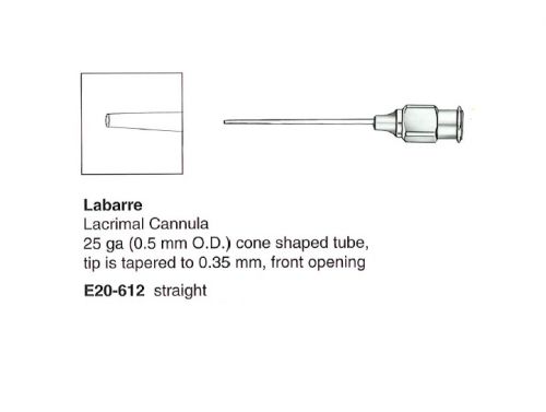 LACRIMAL CANN.STR FRONT PORT / 25G / EACH 