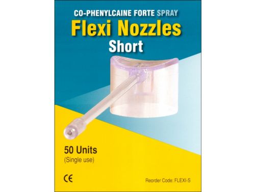 COPHENYLCAINE FORTE FLEXI NOZZLES / SHORT / 100MM / BOX OF 50