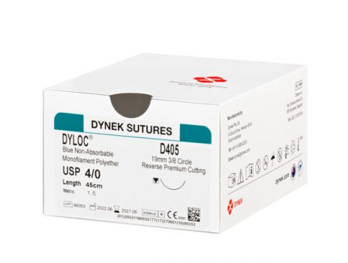 DYNEK DYLOC SYNTHETIC NON-ABSORBABLE BLUE MONOFILAMENT SUTURES