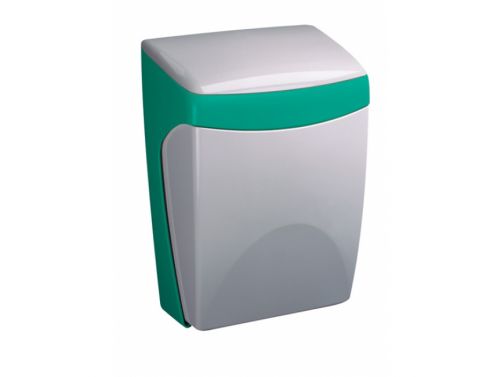 FISHER & WEBSTER WALLY GREY/GREEN WASTE BINS / 8 L