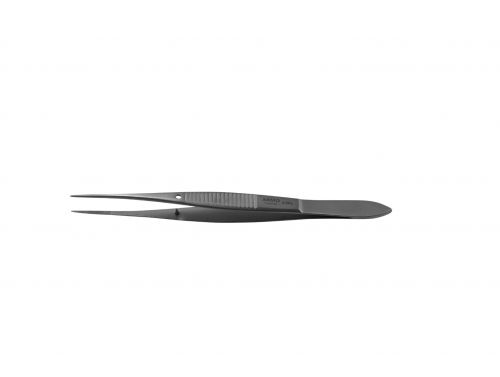 GRAEFE IRIS EYES FORCEPS / STRAIGHT / WITH PIN / 10CM