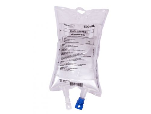 FRESENIUS KABI GLUCOSE 5% INF BAG 500ML FREEFLEX / EACH