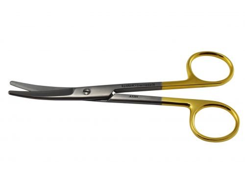 MAYO SCISSORS / TUNGSTEN CARBIDE / CURVED / 14.5CM