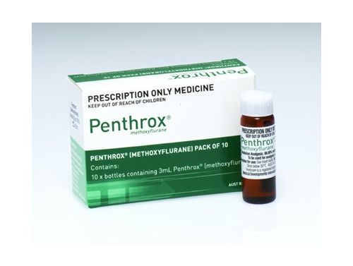 PENTHROX METHOXYFLURANE INHALER / WHISTLE ONLY / BOX OF 10