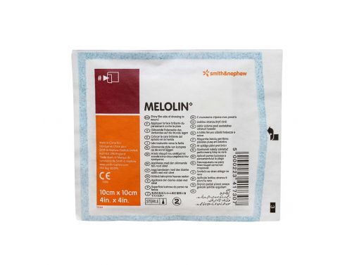 MELOLIN HIGHLY ABSORBENT LOW-ADHERENT DRESSING / 10CM X 10CM / BOX OF 10