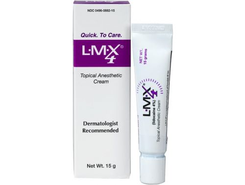 LMX4 TOPICAL ANAESTHETIC CREAM / 2XB6 / 5GM LIGNOCAINE / 4% / 7X6 DRESSING / BOX OF 12