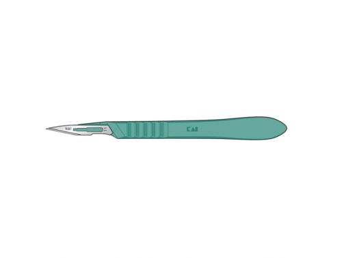 KAI DISPOSABLE SCALPEL NO. 11 / BOX OF 20