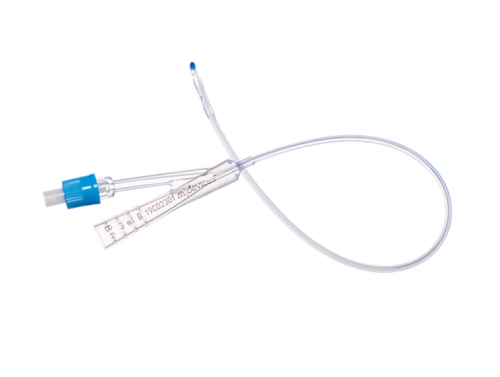 FOLEY CATHETER PAED SILICONE / 2WAY 8FR 3ML 33CM / LT BLUE / BOX OF 10