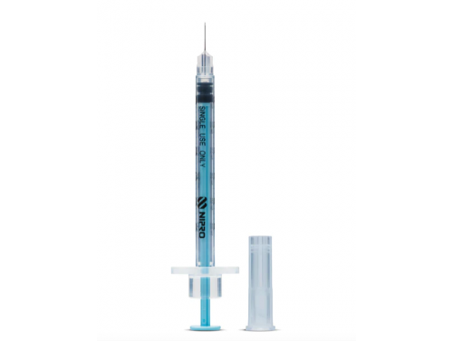 NIPRO PRECISION SYRINGE BLUE / 31G 0.3ML 8MM / BOX OF 100