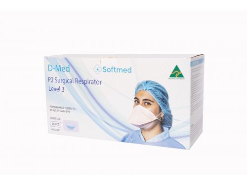 SOFTMED D-MED N95/FFP2 PUBLIC/ RESPIRATOR & SURGICAL MASK / BOX OF 20