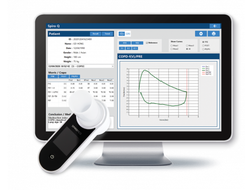 BOST VITAFLOW DELUXE PORTABLE SPIROMETER  AND MOUTHPIECE