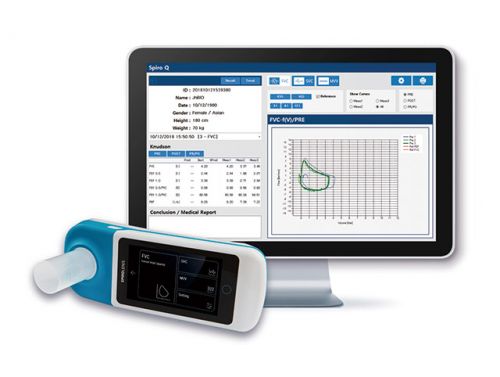 BOST VITALFLOW DELUXE PORTABLE SPIROMETER / INCLUDING 3X DISPOSABLE MOUTHPIECES