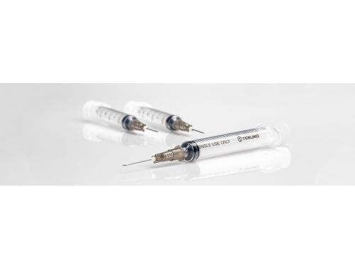 TERUMO HYPODERMIC SYRINGES WITH NEEDLES / SYRINGE 3ML LUER LOCK WITH NEEDLE 25G X 16MM / BOX 100