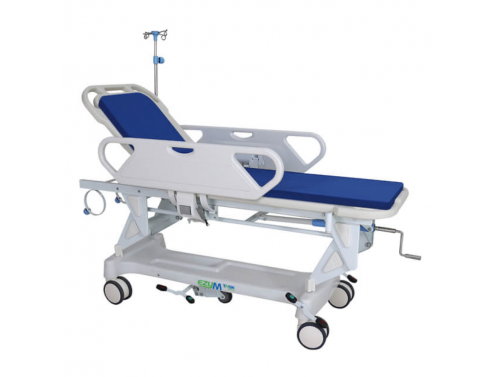 TASK MEDICAL EZY M MULTI PURPOSE PATIENT TRANSPORT STRETCHER WITH MANUAL ADJUSTABLE HEIGHT