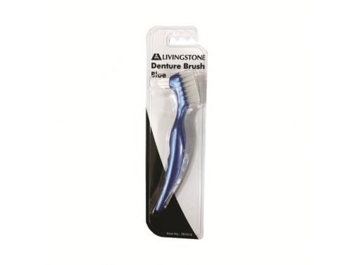 LIVINGSTONE GUM DENTURE BRUSH / BLUE / EACH