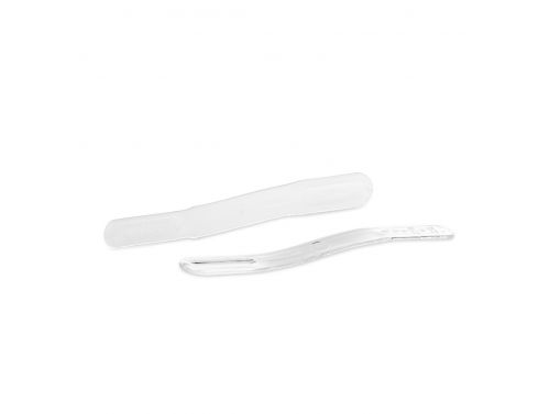 ZILLION TRANSPARENT PLASTIC TONGUE DEPRESSOR / 15CM / BOX OF 100