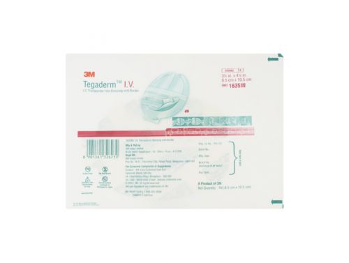 TEGADERM IV TRANSPARENT FILM DRESSING / OVAL / 8.5CM X 10.5CM / BOX OF 50