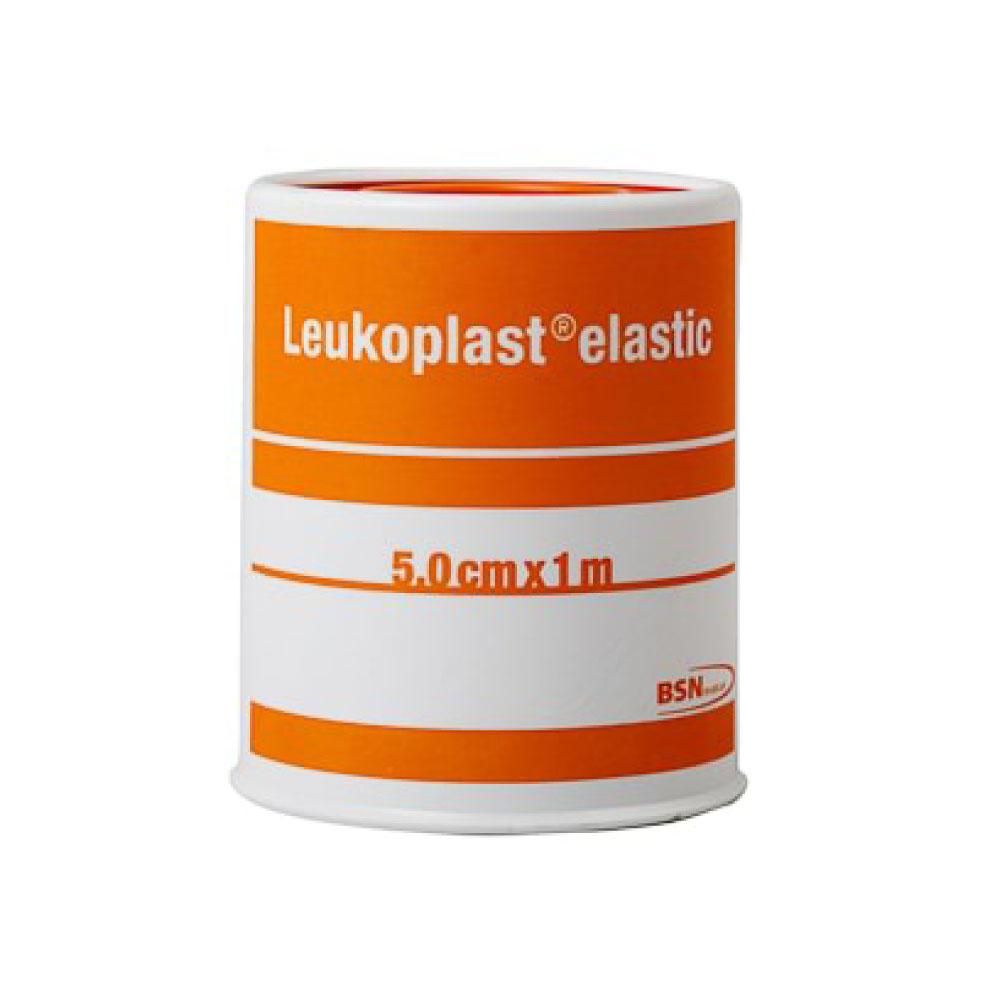 LEUKOPLAST ELASTIC / TAN / 5CM X 1M / BOX OF 12 photo