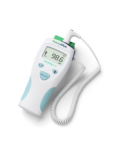 WELCH ALLYN SURETEMP PLUS ELECTRONIC THERMOMETER (MODEL 690) /  12 M ORAL PROBE WITH ORAL PROBE WELL /  NO WALL MOUNT photo