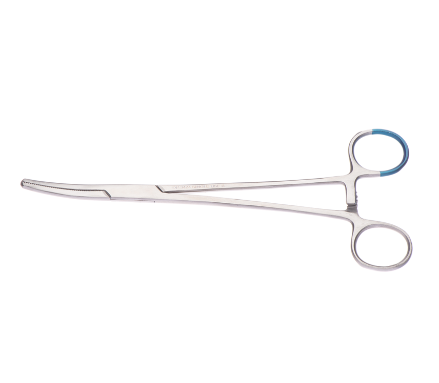 DISPOSABLE SPENCER WELLS ARTERY FORCEPS / CURVED / 20CM / STERILE / EACH  photo