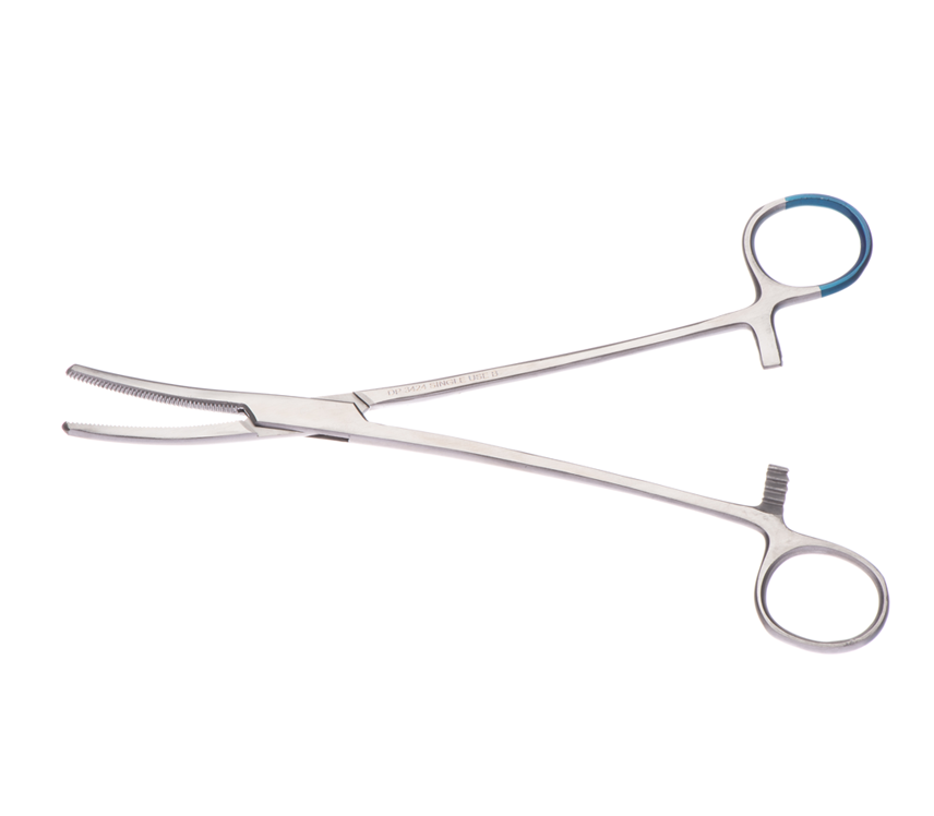 DISPOSABLE SPENCER WELLS ARTERY FORCEPS / CURVED / 20CM / STERILE / EACH  photo