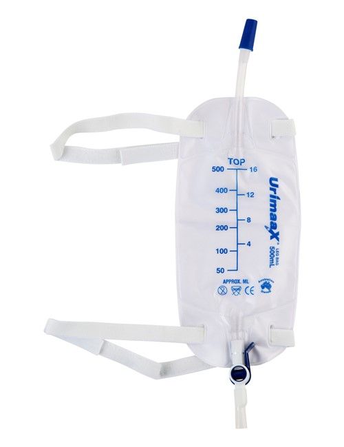 LEG BAG URIMAX/ 750ML 10CM / STERILE / EACH photo