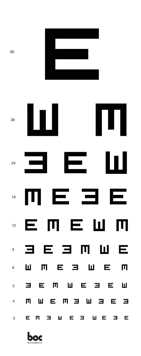 BOC INSTRUMENTS EYE CHARTS photo