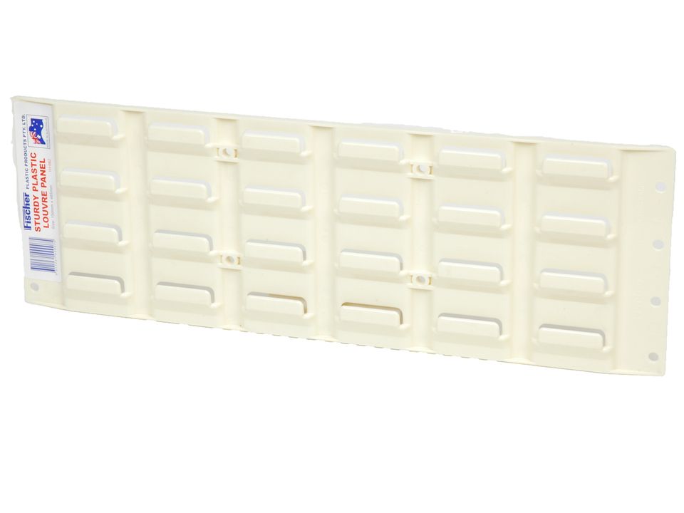 STOK-PAK PLASTIC LOUVRE PANEL / SMALL / 153MM X 460MM / BEIGE / EACH photo