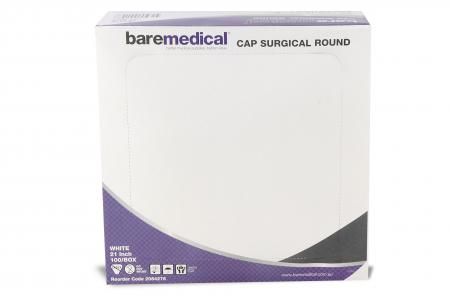 CAP BERET DISP THEATRE / WHITE / BOX OF 100 photo