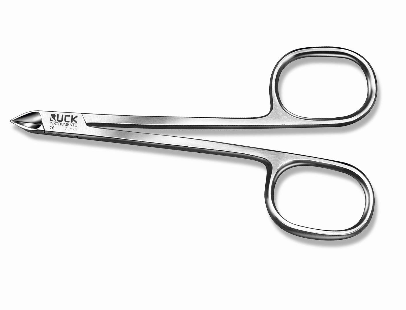 RUCK INSTRUMENTS CUTICLE NIPPER, STAINLESS STEEL / 10CM / WITH STRAIGHT SERRATED EDGE photo