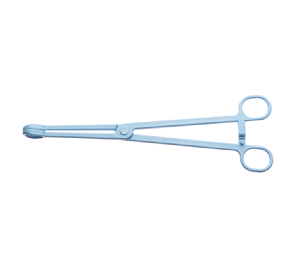 ST RAMPLEY FORCEPS / PLASTIC / 24CM / BLUE / EACH photo